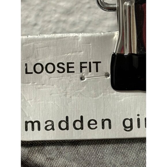 Madden Girl Distressed Gray Cargo Pants Junior Sz 1 Loose Fit Snake Print Textur - Picture 3 of 10